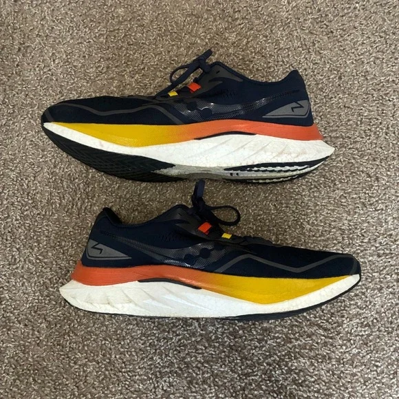 Saucony Endorphin Speed 4 Running Shoes Men 12 Blue Orange Walking S20940-211 - Picture 2 of 8